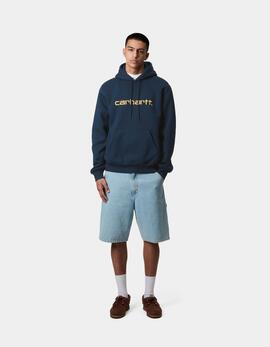 Sud. Capucha CARHARTT WIP SWEAT - Ink / Air Yellow