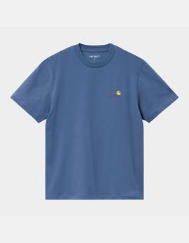 Camiseta CARHARTT WIP W' AMERICAN SCRIPT - Blue Iris