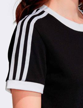 Camiseta Mujer 3 STRIPES- Negro