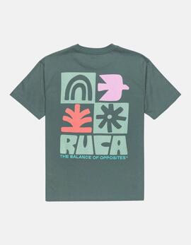 Camiseta RVCA MOSAIC - Balsam Green