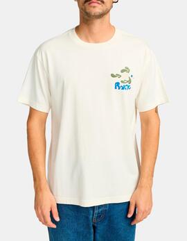 Camiseta RVCA LA FISHSCHOOL - Antique White