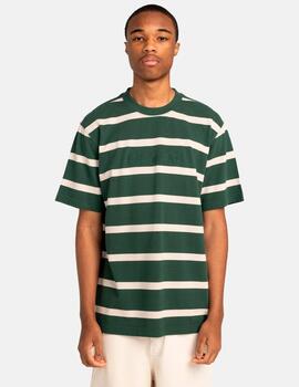Camiseta ELEMENT YACHT CLUB - Oat Milk/Jungle Green