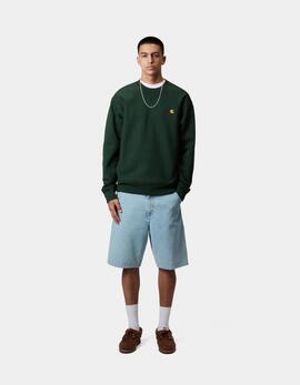 Sudadera Crew CARHARTT WIP AMERICAN SCRIPT - Conifer