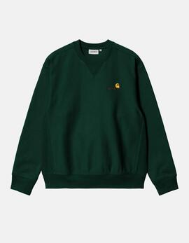 Sudadera Crew CARHARTT WIP AMERICAN SCRIPT - Conifer