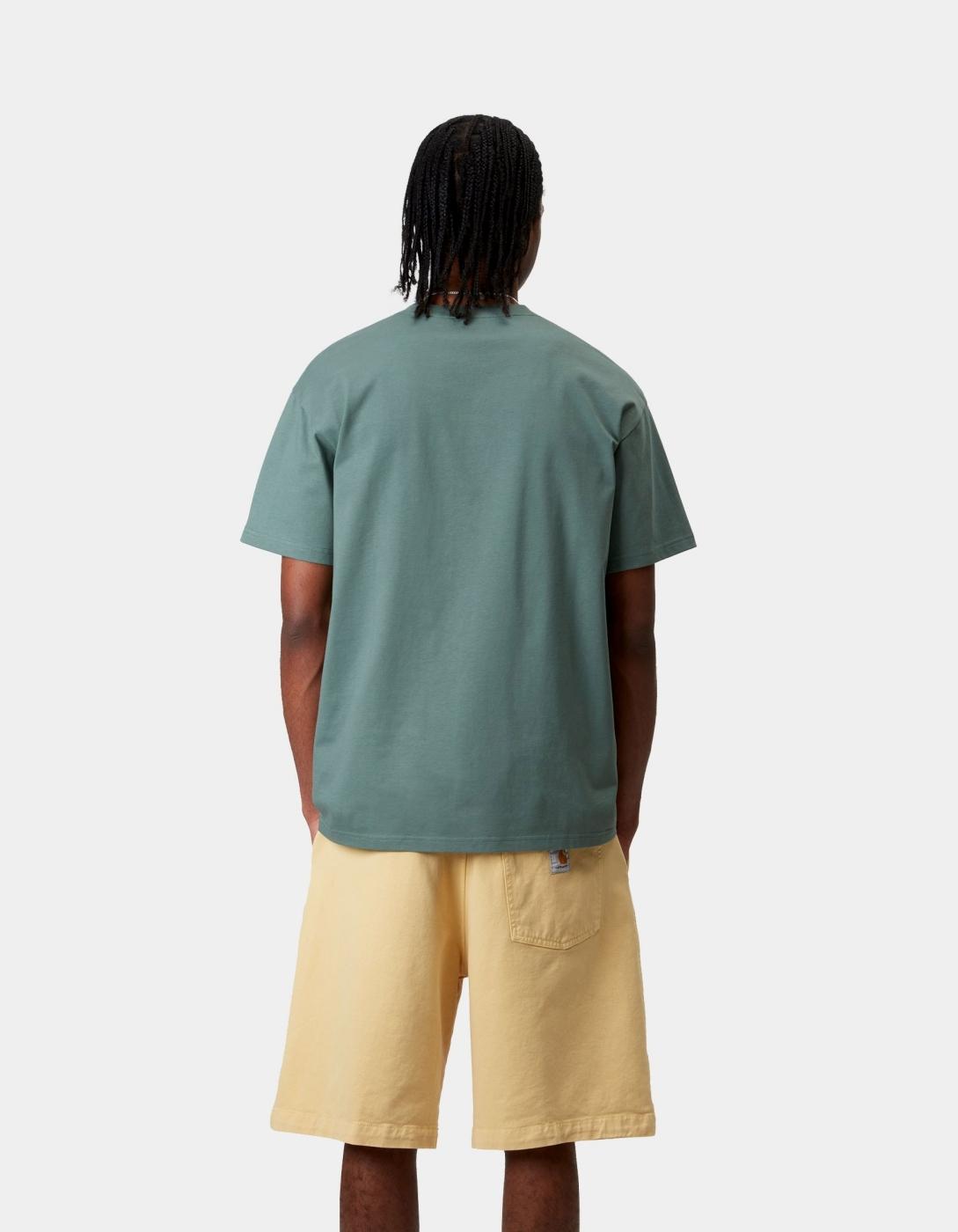Camiseta CARHARTT WIP CHASE - Silver Pine / Gold