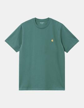 Camiseta CARHARTT WIP CHASE - Silver Pine / Gold
