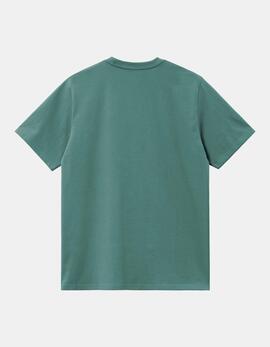 Camiseta CARHARTT WIP CHASE - Silver Pine / Gold