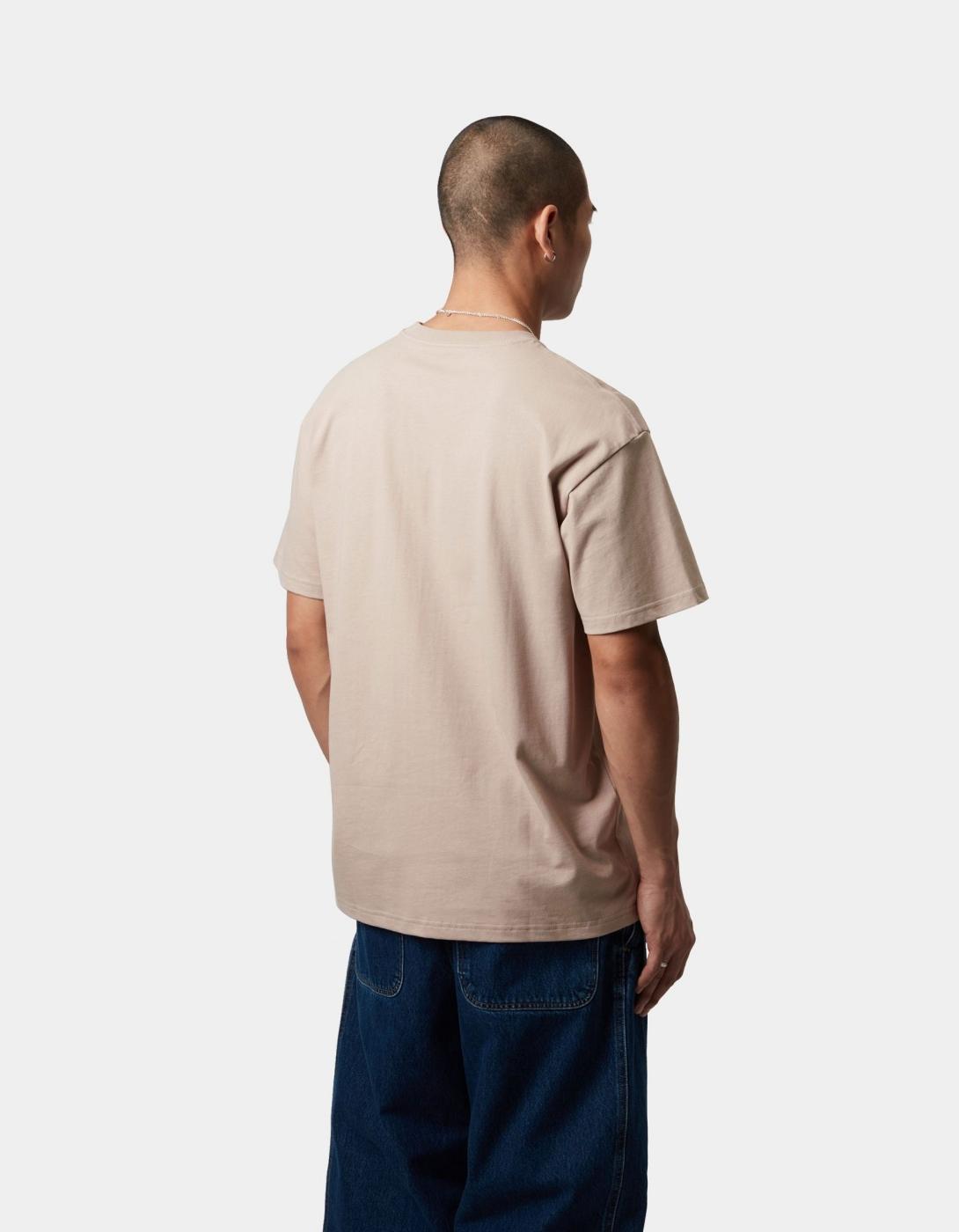 Camiseta CARHARTT WIP CHASE - Dusky Beige / Gold