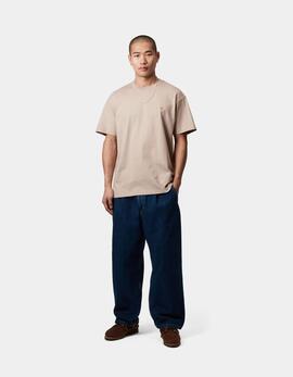 Camiseta CARHARTT WIP CHASE - Dusky Beige / Gold