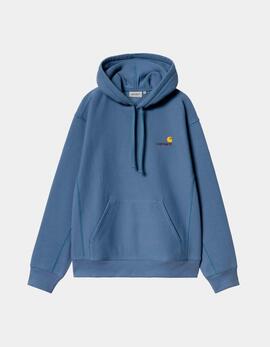 Sudadera Capucha CARHARTT WIP AMERICAN SCRIPT - Blue Iris
