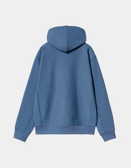 Sudadera Capucha CARHARTT WIP AMERICAN SCRIPT - Blue Iris