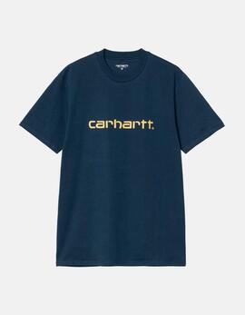 Camiseta CARHARTT WIP SCRIPT - Ink / Air Yellow