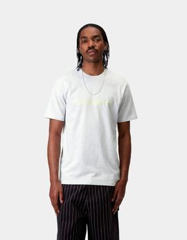Camiseta CARHARTT WIP SCRIPT - Ash Heather / Air Green