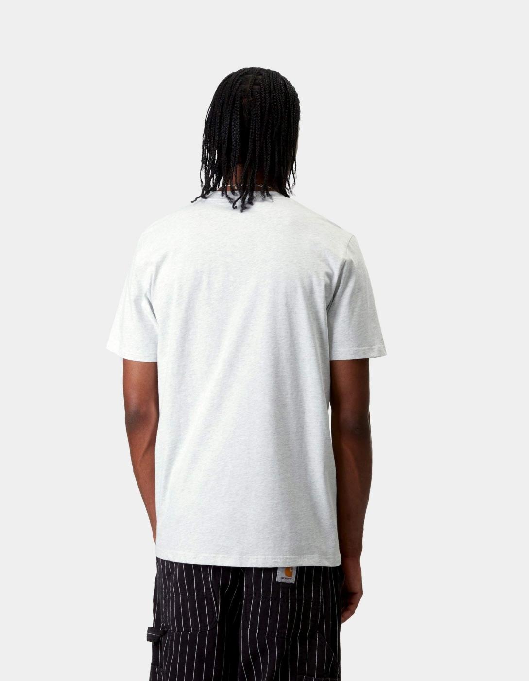 Camiseta CARHARTT WIP SCRIPT - Ash Heather / Air Green
