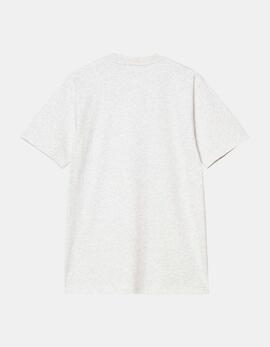 Camiseta CARHARTT WIP SCRIPT - Ash Heather / Air Green