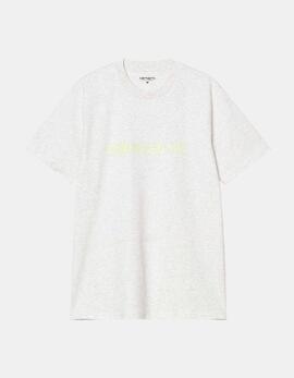 Camiseta CARHARTT WIP SCRIPT - Ash Heather / Air Green