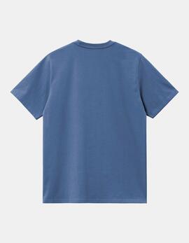 Camiseta CARHARTT WIP AMERICAN SCRIPT - Blue Iris