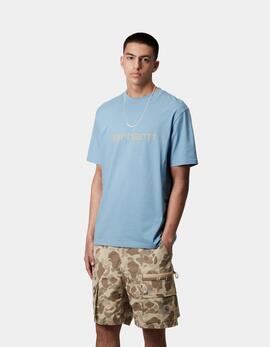 Camiseta CARHARTT WIP SCRIPT - Bluebird / Fleur De Sel