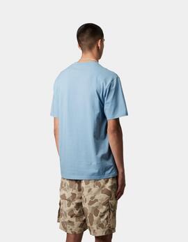 Camiseta CARHARTT WIP SCRIPT - Bluebird / Fleur De Sel