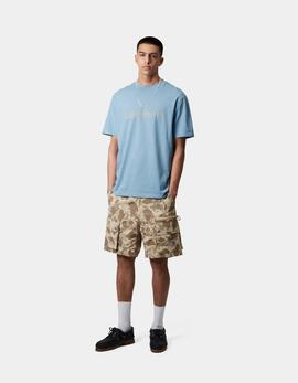 Camiseta CARHARTT WIP SCRIPT - Bluebird / Fleur De Sel