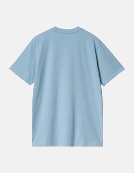 Camiseta CARHARTT WIP SCRIPT - Bluebird / Fleur De Sel