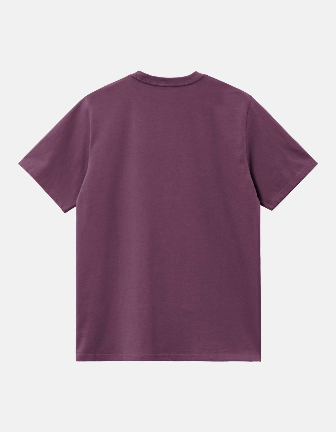 Camiseta CARHARTT WIP MADISON - Huckleberry / White