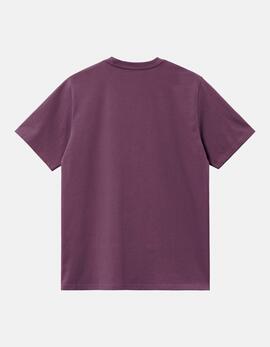 Camiseta CARHARTT WIP MADISON - Huckleberry / White