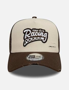 Gorra NEW ERA 940 NE MOTORSPORT TRUCKER -  Light Beige