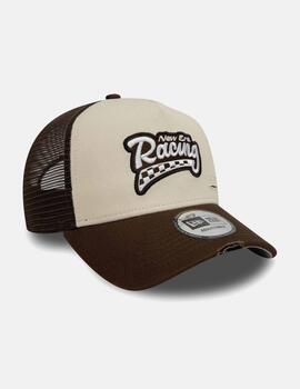 Gorra NEW ERA 940 NE MOTORSPORT TRUCKER -  Light Beige