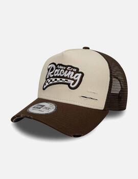 Gorra NEW ERA 940 NE MOTORSPORT TRUCKER -  Light Beige