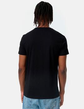 Camiseta LONSDALE ELPHIN - Black/White/Red