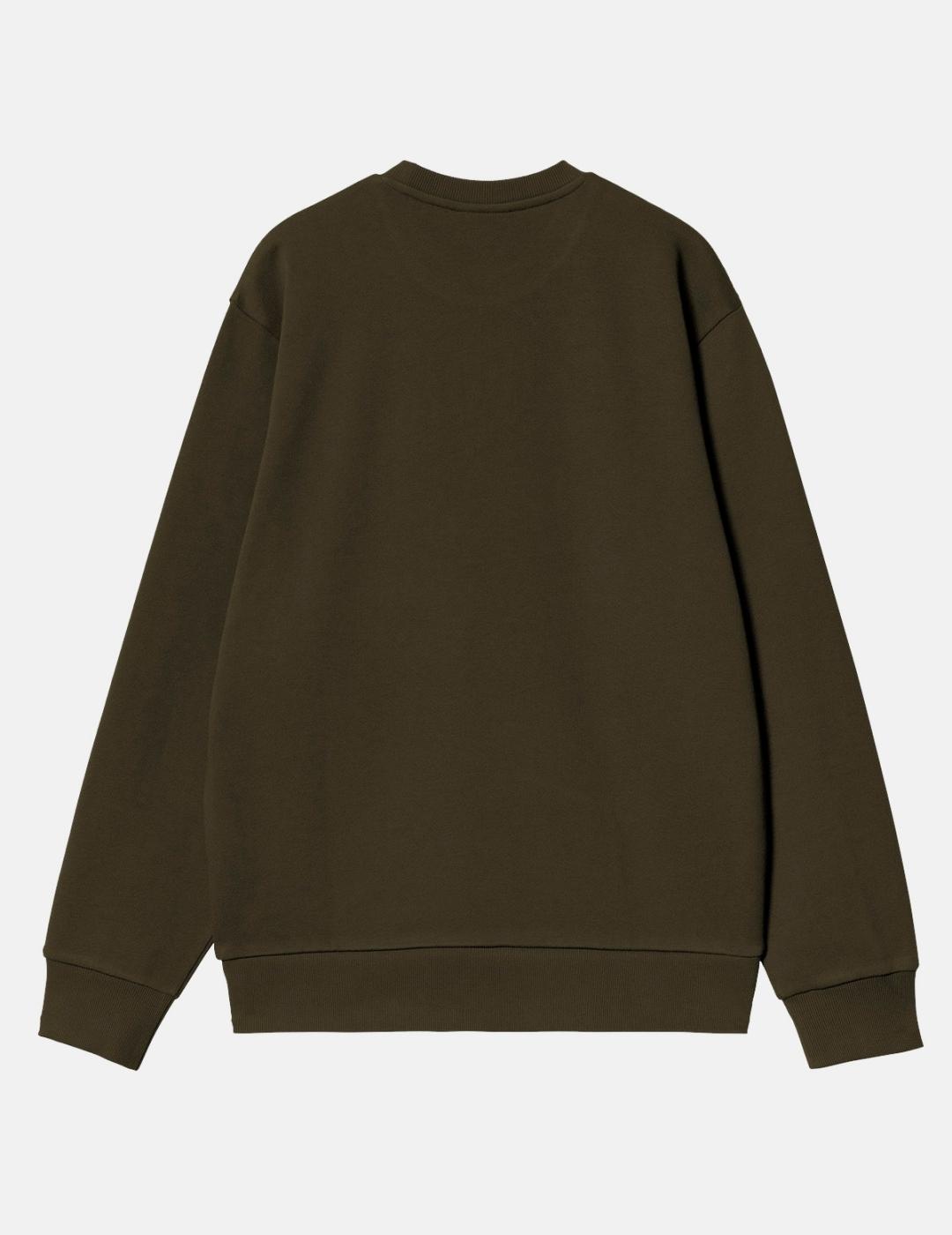 Sudadera CARHARTT WIP SCRIPT EMBROIDERY - Turtle / Air Pink