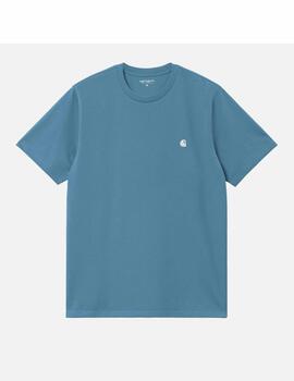 Camiseta CARHARTT WIP MADISON - Icy Water / White