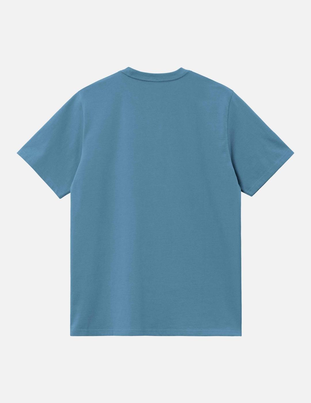 Camiseta CARHARTT WIP MADISON - Icy Water / White