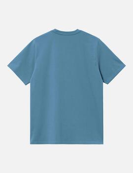 Camiseta CARHARTT WIP MADISON - Icy Water / White