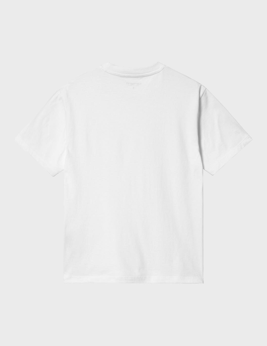 Camiseta CARHARTT WIP W' SCRIPT EMBROIDERY - White/Air Green