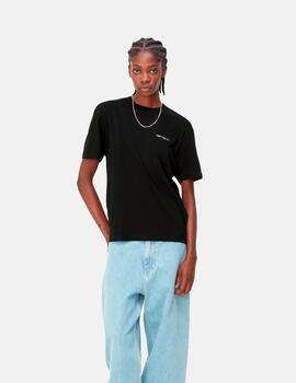 Camiseta CARHARTT WIP W' SCRIPT EMBROIDERY - Black/White
