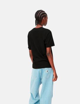 Camiseta CARHARTT WIP W' SCRIPT EMBROIDERY - Black/White