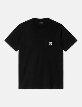 Camiseta CARHARTT WIP POCKET HEART - Black / Black