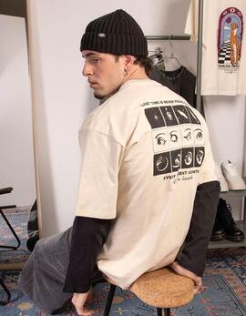Camiseta KAOTIKO PHASES EYES - Stone
