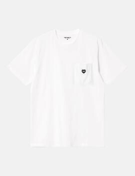 Camiseta CARHARTT WIP POCKET HEART - White / Black