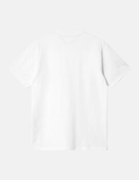 Camiseta CARHARTT WIP POCKET HEART - White / Black