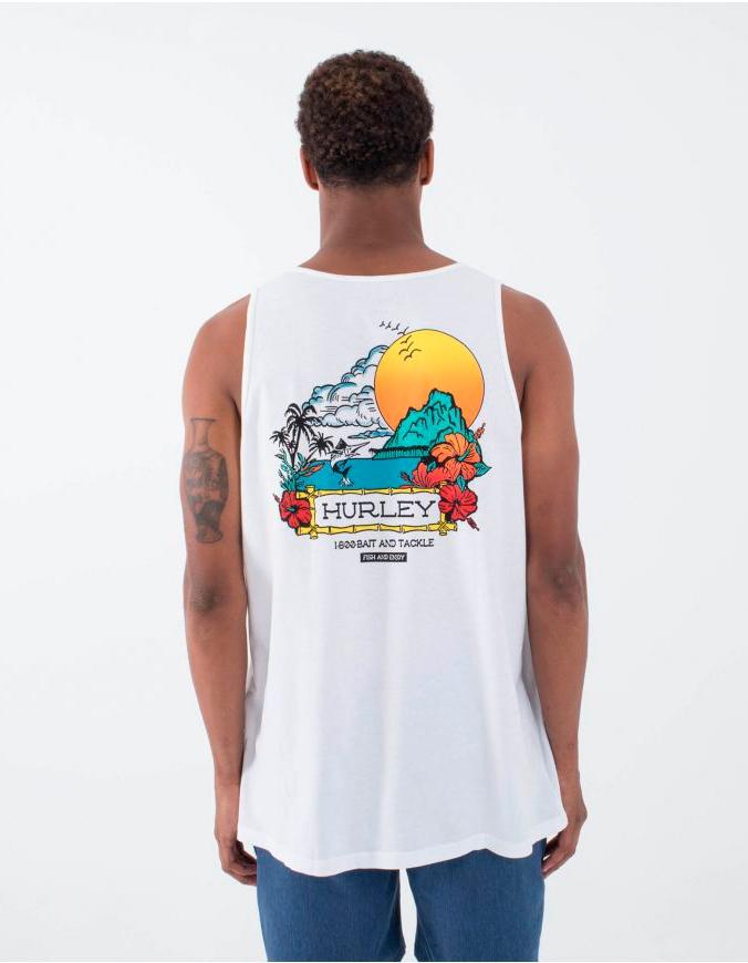 Camiseta Tirantes HURLEY BAIT - White