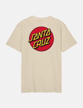Camiseta SANTA CRUZ CLASSIC DOT CHEST - Blond Wood