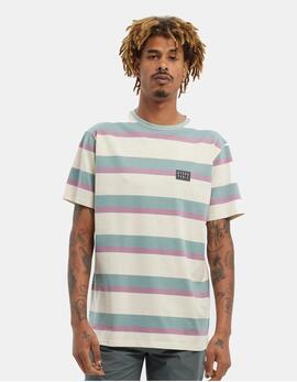 Camiseta HYDROPONIC WIPEOUT - Ecru Green Violet