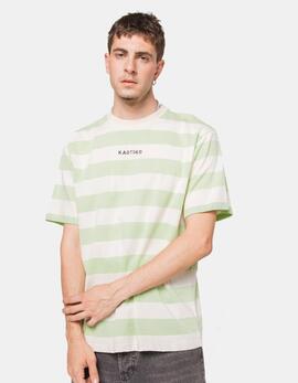 Camiseta KAOTIKO NIALL STRIPES ORCHID - Mint