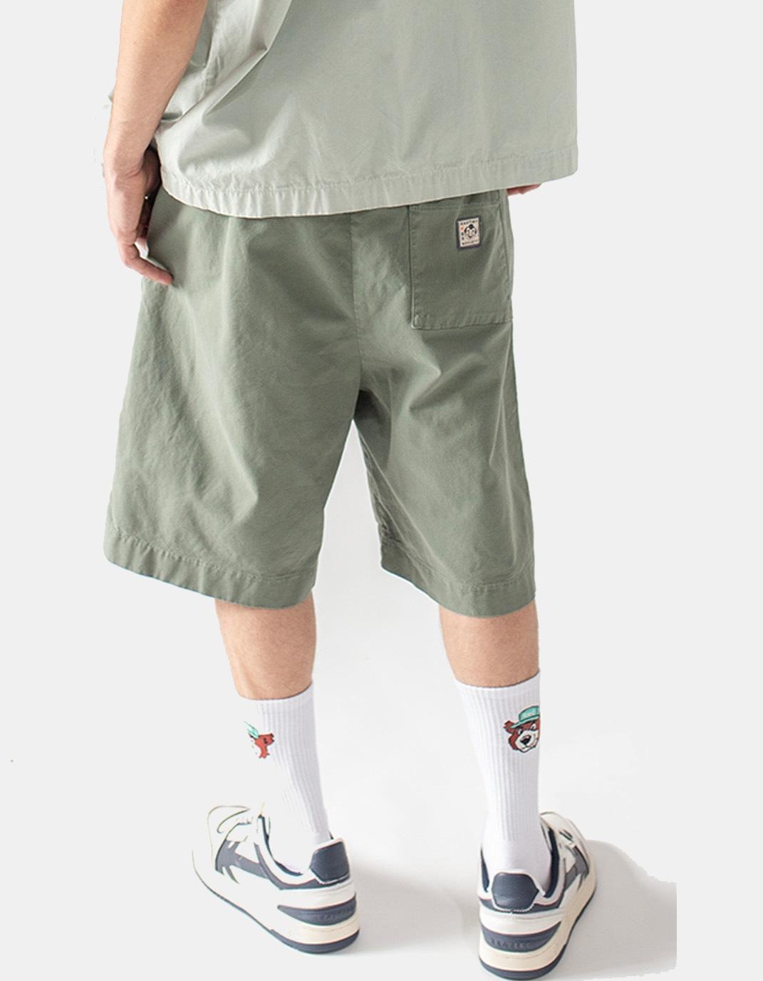Bermuda KAOTIKO RELAXED CANVAS PINZAS - Slate