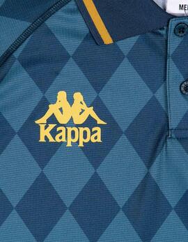 Polo KAPPA AUTHENTIC NEKODA - Blue Dk / Yellow Gold Rich