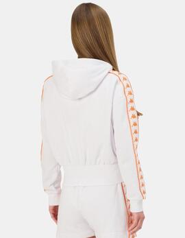 Sudadera KAPPA CARLISE - White/Orange