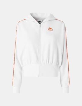 Sudadera KAPPA CARLISE - White/Orange